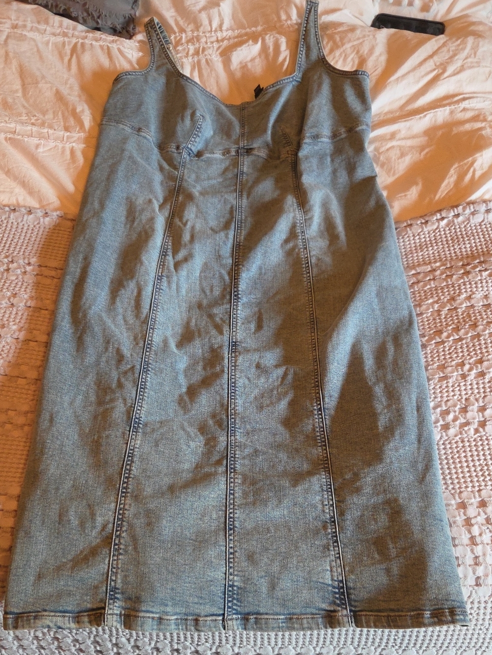 wild fable Denim Pencil Dress in Faded Blue Xxl